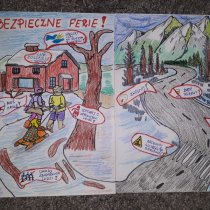 Konkurs „Bezpieczne ferie zimowe w czasie pandemii” kl. 6